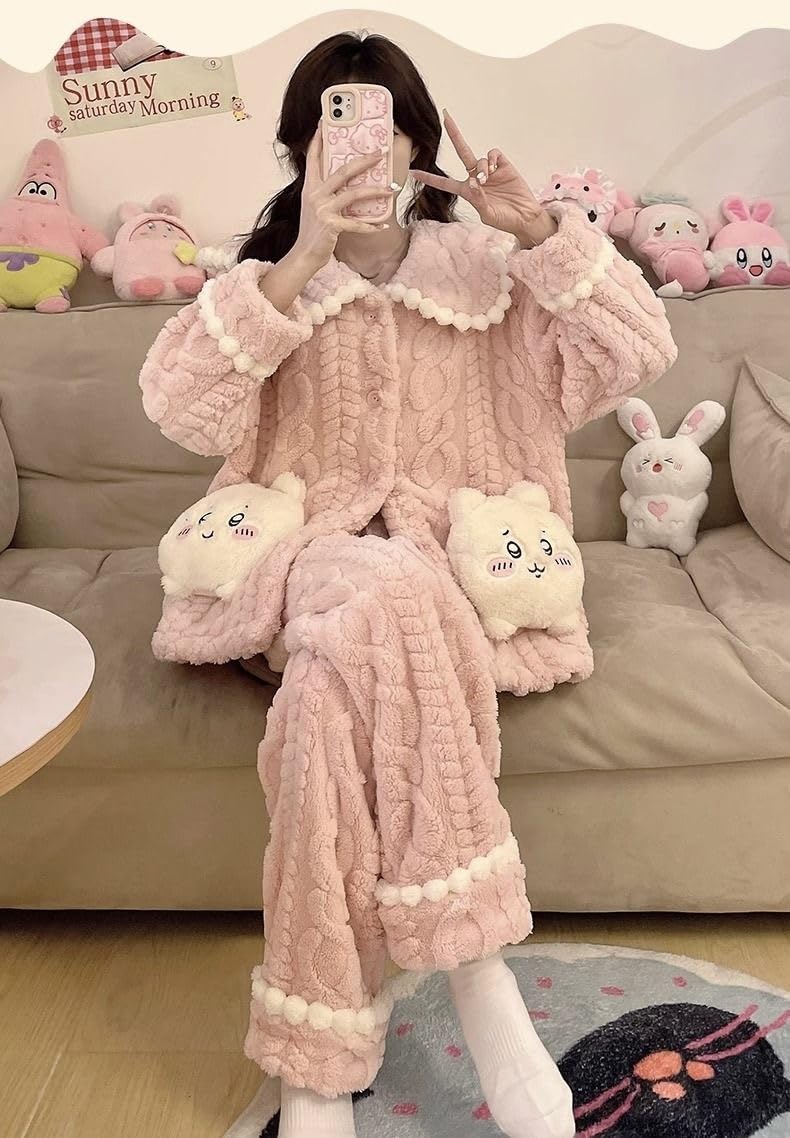 Sa様 パジャマ 長袖 ルームウェア L ウサギ ハチワレ Amazon.co.jp: [LHSSG] ちいかわ/ハチワレ/うさぎ パジャマ ルーム